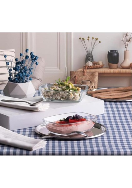 Luxury 54673 Tokio Cam 2li Çerezlik Meze Servis Tabağı Kahvaltılık 14CM 1 Adet fırsatları