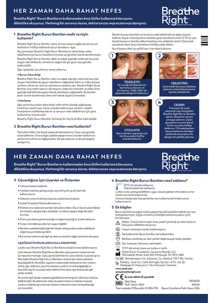 Breath Right Burun Bandı Normal Boy 10'lu - 2 Adet