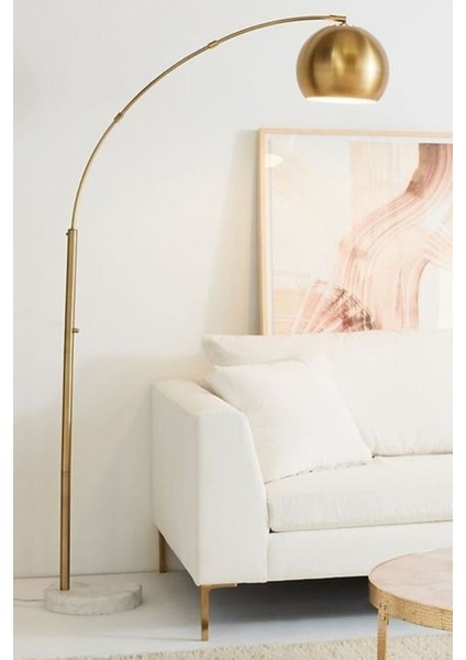 Mermer Ayaklı Deve Boynu Lambader fiyatları