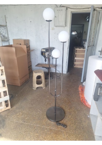 3lü Glop Camlı Füme Kaplamalı Renk Lambader fırsatları