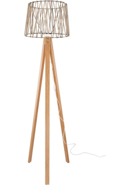 Deko Lambader Bambu Ayak / Siyah Halatlı Şapka