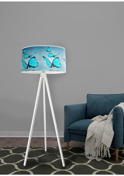 Kelebekli Dekoratif Modern Lambader