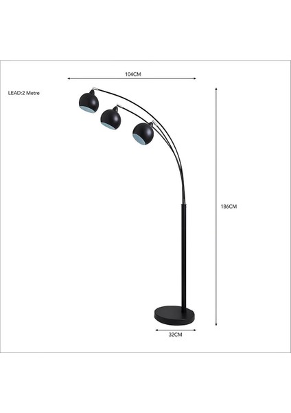 3 Başlıklı Modern Tasarım Lambader