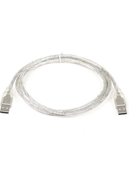 USB Erkek-Erkek Kablo 1.5 Metre Şeffaf (4172)