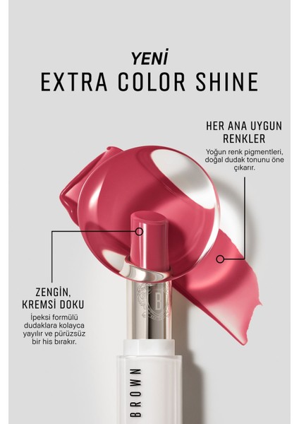 Extra Color Shine Nemlendirici Balm Etkili Ruj - Nude Mauve fiyatları