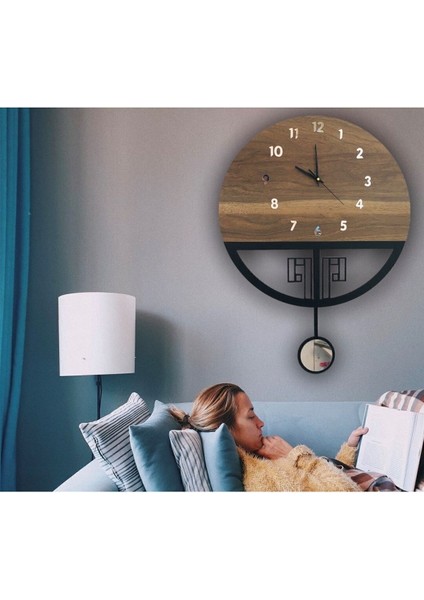 Sarkaçlı Ahşap Duvar Saati, Sarkaçlı Saat, Duvar Saati, Ahşap Saat, Wooden Wall Clock fiyatları