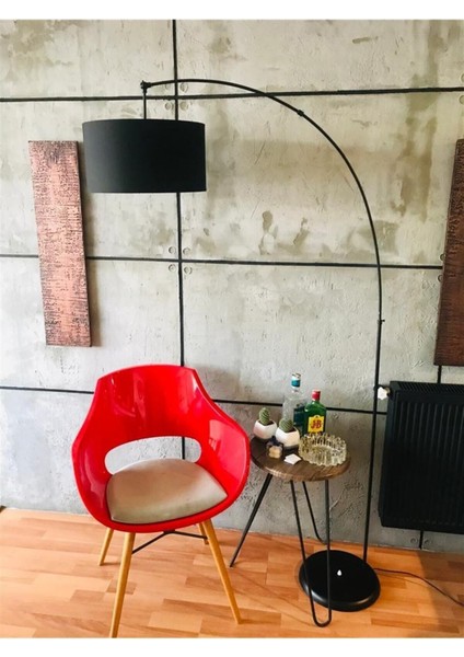 Tunta Genişlik Siyah Deve Boynu Lambader