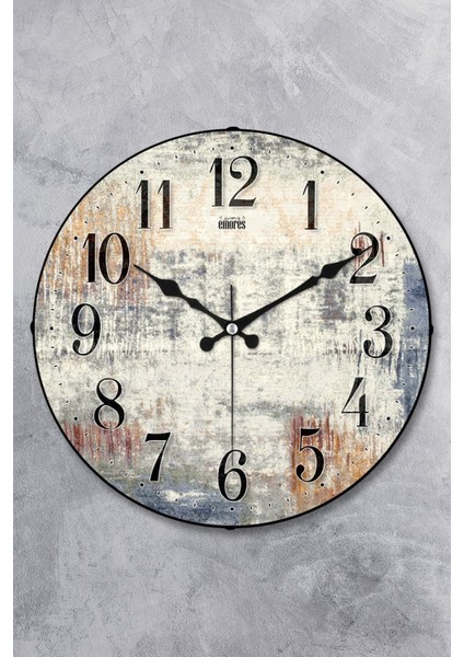 Dekoratif Cam Bombe Sessiz Mekanizma Duvar Saati 36 cm