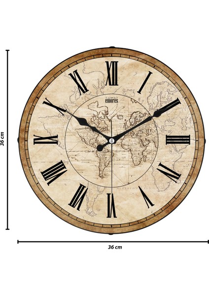 Dekoratif Gerçek Cam Bombe Sessiz Mekanizma Duvar Saati 36 cm modelleri