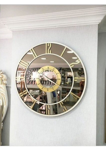 Gerçek Aynalı Dekoratif Duvar Saati (40 Cm) modelleri