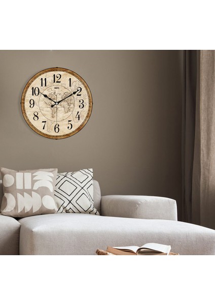 Gerçek Bombe Cam Akar Saniye Sessiz Mekanizma Dekoratif Duvar Saati 36 cm fiyatları