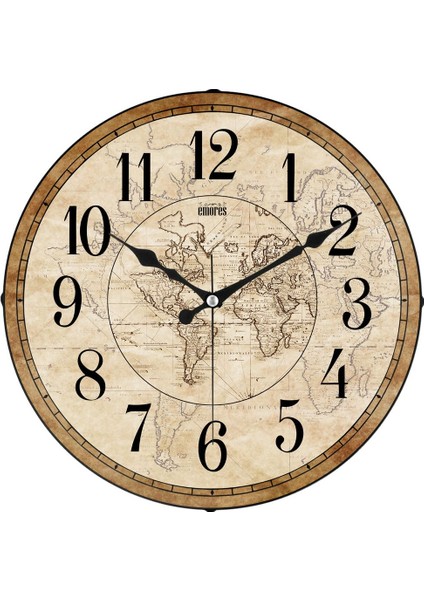 Gerçek Bombe Cam Akar Saniye Sessiz Mekanizma Dekoratif Duvar Saati 36 cm modelleri