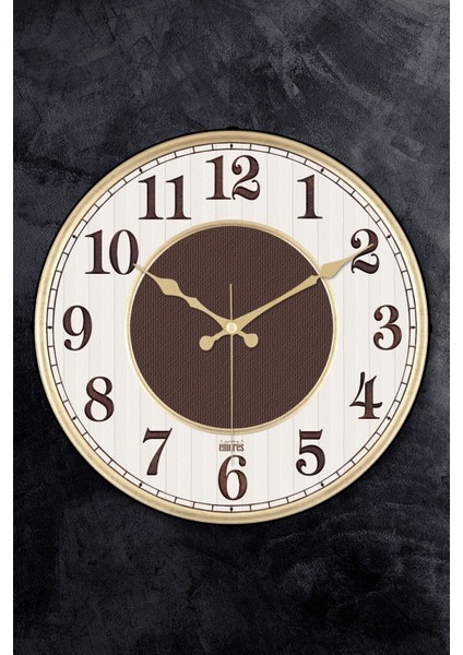 36 cm Gerçek Bombe Cam Akar Saniye Sessiz Mekanizma Dekoratif Duvar Saati