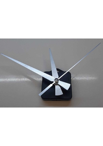 Askılı Sessiz Saat Mekanizması 16 mm Şaft, Gümüş Renk Akrep, Yelkovan, Saniye 10 cm 13 cm 15 cm fiyatları