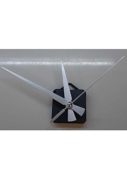 Askılı Sessiz Saat Mekanizması 16 mm Şaft, Gümüş Renk Akrep, Yelkovan, Saniye 10 cm 13 cm 15 cm fırsatları