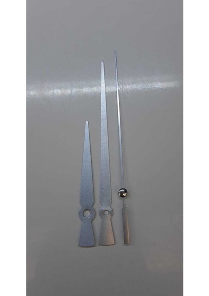 Askılı Sessiz Saat Mekanizması 16 mm Şaft, Gümüş Renk Akrep, Yelkovan, Saniye 10 cm 13 cm 15 cm indirimleri