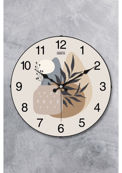 36 cm Dekoratif Gerçek Cam Bombe Sessiz Mekanizma Duvar Saati