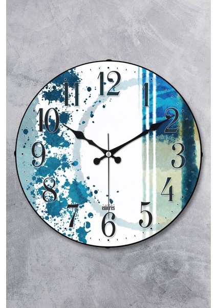 36 cm Dekoratif Gerçek Cam Bombe Sessiz Mekanizma Duvar Saati