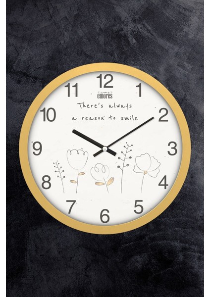 30 cm Gerçek Cam Sessiz Mekanizma Duvar Saati