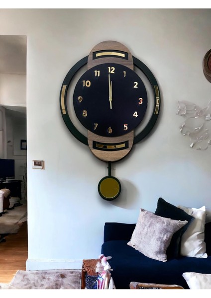 DMR01 Duvar ,duvar Saati, Ahşap Saat, Sarkaçlı Saati Ahşap Sarkaçlı Duvar Saati,wall Clock