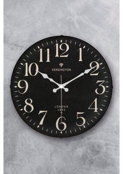 36 cm Gerçek Bombe Cam Akar Saniye Sessiz Mekanizma Dekoratif Duvar Saati