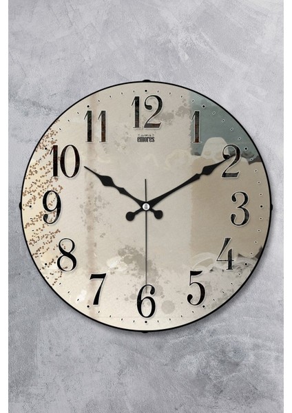 36 cm Dekoratif Gerçek Cam Bombe Sessiz Mekanizma Duvar Saati