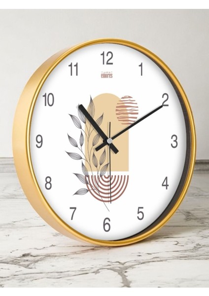 30 cm Gerçek Cam Sessiz Mekanizma Duvar Saati