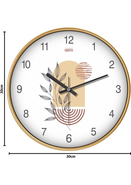 30 cm Gerçek Cam Sessiz Mekanizma Duvar Saati modelleri