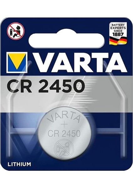 Varta CR2450 3 Volt Lityum Pil Tekli