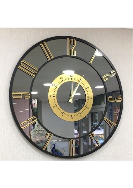 Aynalı Duvar Saati (Gerçek Aynalı)