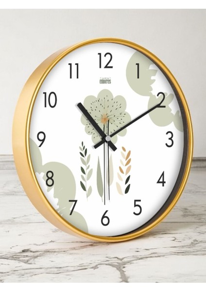 30 cm Gerçek Cam Sessiz Mekanizma Duvar Saati