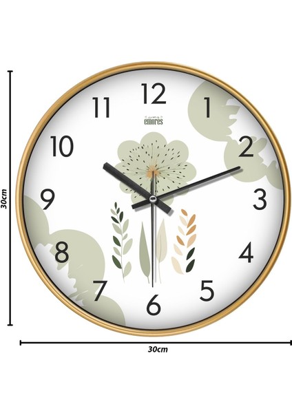 30 cm Gerçek Cam Sessiz Mekanizma Duvar Saati modelleri