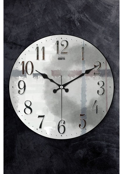 36 cm Dekoratif Gerçek Cam Bombe Sessiz Mekanizma Duvar Saati