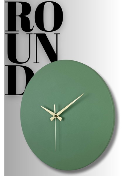 Round Model Modern Metal Sıvama Akar Sessiz Mekanizmalı Duvar Saati (40*40 Cm) fiyatları