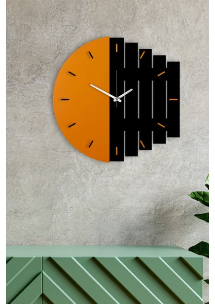 Dekoratif Modern Ahşap Duvar Saati Ritim