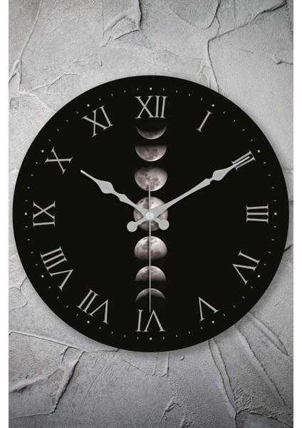 Muyika Ay Bombe Gerçek Cam Sessiz Mekanizma 36CM Duvar Saati Pds-36