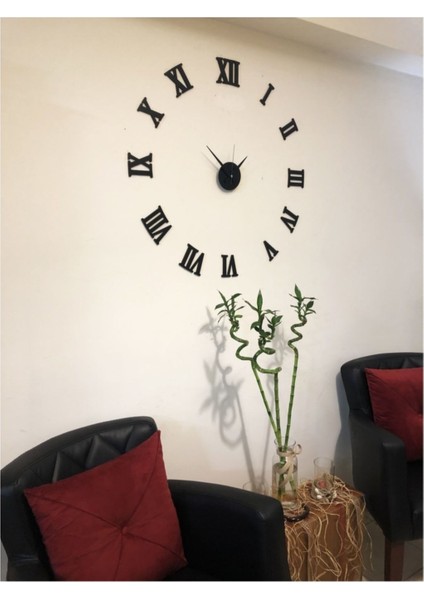 Kopya - Dekoratif Ahşap 3D Roma Rakamlı Duvar Saati Büyük Boy modelleri