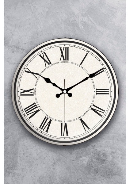 Dekoratif Gerçek Cam Bombe Sessiz Mekanizma Duvar Saati 36 cm