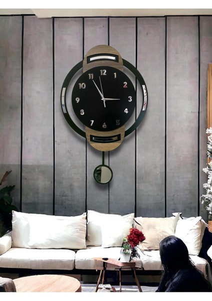 Duvar Dekorasyon Saati,duvar Saati, Ahşap Saat, Sarkaçlı Saati Ahşap Sarkaçlı Duvar Saati,wall Cloc fiyatları