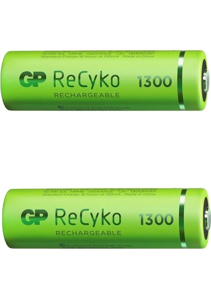 Gp Recyko 1300 Mah R6 Aa Şarjlı 2li Kalem Pil GP130AAHCE-2EB2 (GPRHC132E000) (4172)