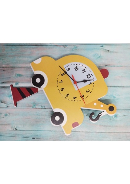 Sallanan Sarkaçlı Ahşap Araba Çocuk Odası Duvar Saati modelleri