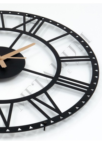 Dekoratif Roma Rakamlı Metal Duvar Saati 60X60CM indirimleri