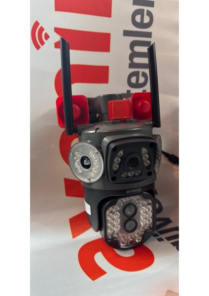 AV-S314 Wifi Hoparlörlü 4mp 2 Kameralı 10X Optik Zoomlu Ptz Kamera