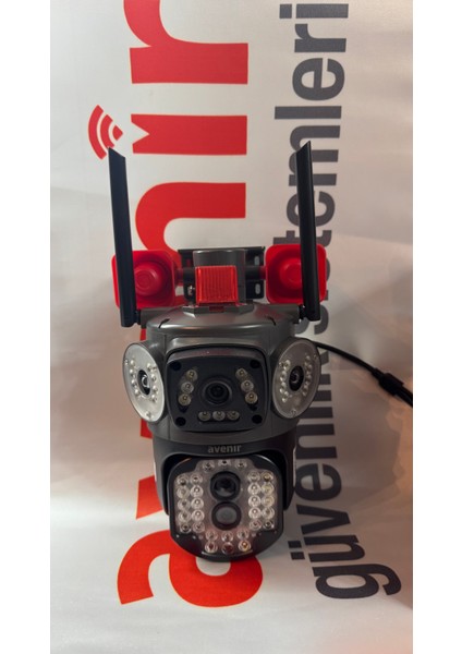 AV-S314 Wifi Hoparlörlü 4mp 2 Kameralı 10X Optik Zoomlu Ptz Kamera