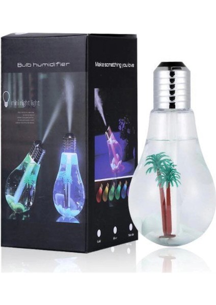 Hava Nemlendirici Ampul Görünümlü Hazneli Buhar Makinesi 400 Ml. modelleri