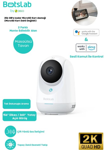 Indoor Kamera 2c Pro Beyaz 3k 5mp - C222