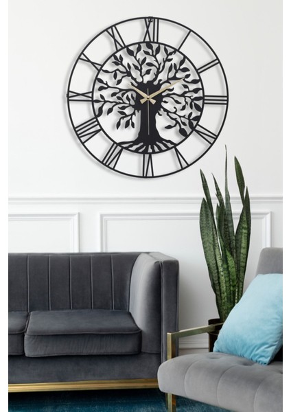 Duvar Saati 41CM Sessiz Siyah Metal Kasa Modern Şık Tasarım-Vita Yeni Koleksiyon 41 Siyah Mds-41 fiyatları