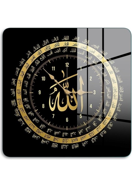 Cam Duvar Saati Kare 1033 30 x 30 cm fiyatları