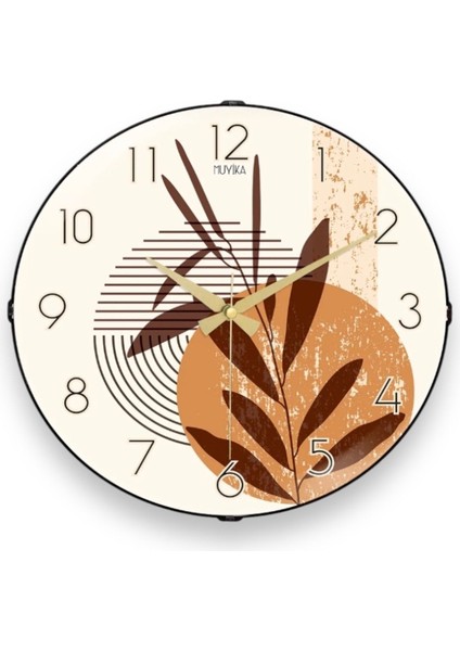 Muyika Autum Bombe Gerçek Cam Sessiz Mekanizma 36CM Duvar Saati Pds-36 modelleri