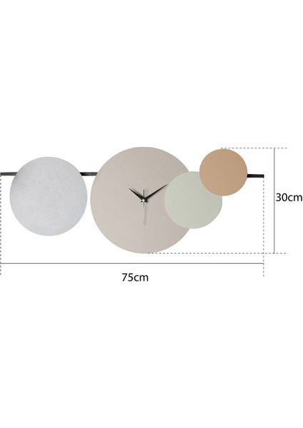 Muyika Maxico Metal 75-30CM Dekoratif Duvar Saati (Mavi-Lila-Yeşil-Kahve)) Mds-R indirimleri
